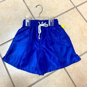Kids Small thru Large Royal Blue Drawstring Waist Soccer Athletic Shorts NWT